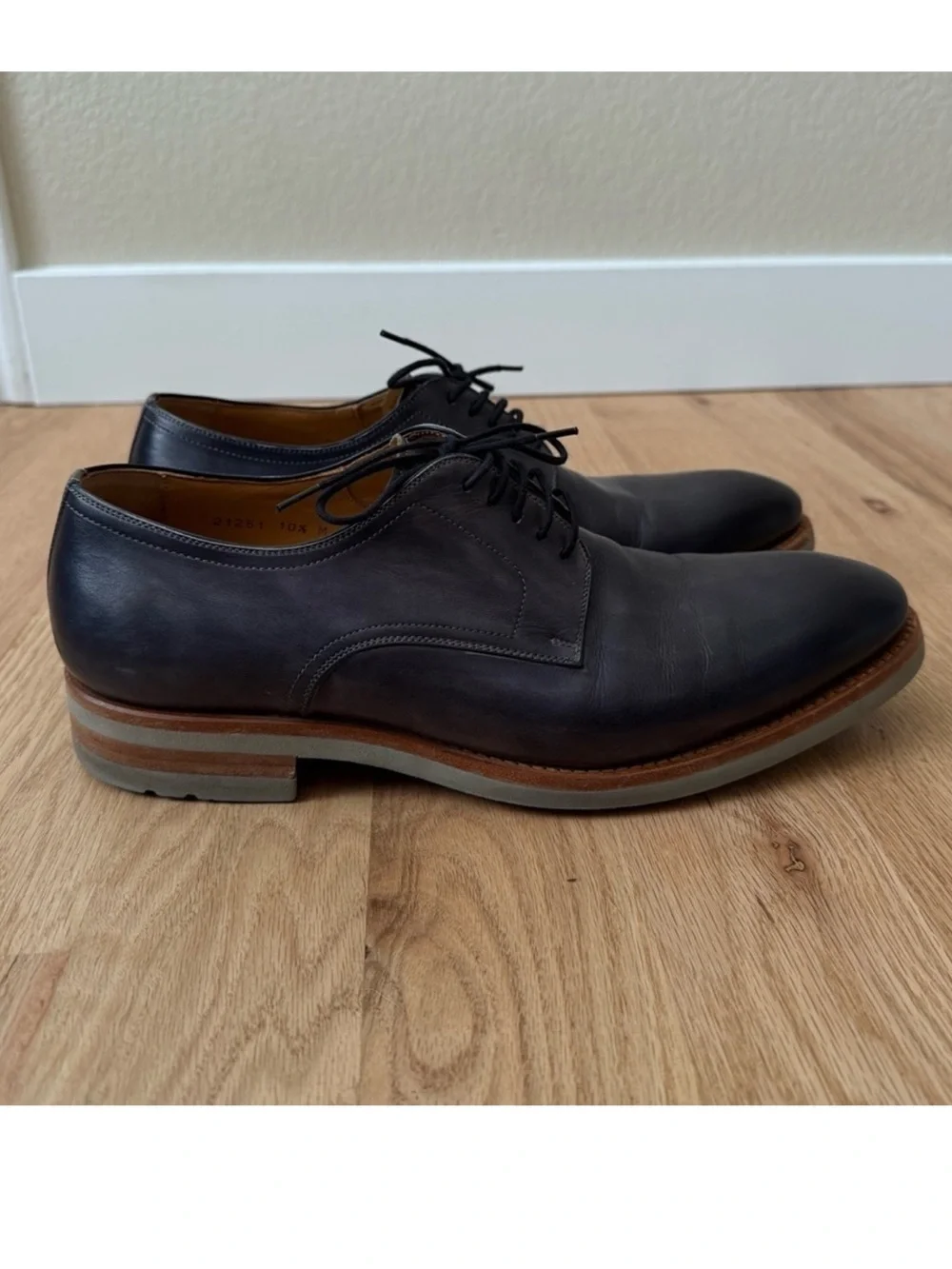 Magnanni Flex Bolsena II Leather Derby Shoes Men’s Size 10.5
